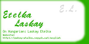 etelka laskay business card